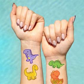 img 2 attached to Xo, Fetti Dinosaur Tattoos for Kids - 42 Styles: Perfect for Birthday Parties, Party Supplies, Favors, and T-rex Decorations