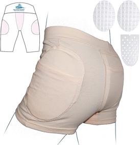 img 4 attached to 🛼 SkatingSpirit Hip Tailbone Gel Pad Protective Underwear: A must-have for Figure Skaters!