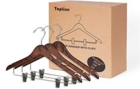 img 4 attached to Topline Classic Shirt Hangers Clips