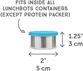 img 2 attached to 🌸 LunchBots Leak Proof Dips Condiment Containers - Floral Set of 3 - Spill Proof & Dishwasher Safe