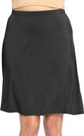 flowy comfort: knee length a-line skirt for women, s-5xl logo