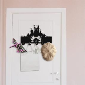 img 3 attached to Mickey Door Hooks: Disney Mickey Mouse Cartoon Coat Hooks & Key Holder - Stylish Wall Décor with 5 Hooks - Perfect Gift for Entryway & Living Room, Supports up to 20LB