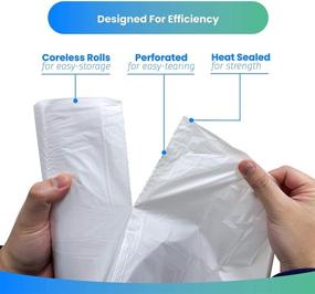 img 3 attached to 🗑️ Reli 2-4 Gallon Small Clear Trash Bags (400 Count) - Office, Bulk Garbage Bags for 2 Gal - 3 Gal - 4 Gal