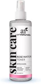 img 4 attached to 🌹 artnaturals Rosewater Witch Hazel Toner - Anti Aging Pore Minimizer & Facial Acne Solution - Aloe Vera, Rose Water Petal Alcohol Free - Natural Face Cleanser Spray - All Skin Types (8 Fl Oz / 236ml)