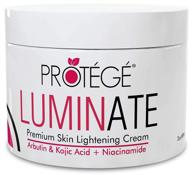 natural skin whitening cream - luminate for underarm, body, face, intimate and sensitive areas - premium formula with arbutin, kojic acid, niacinamide - 2oz - suitable for women and men logo