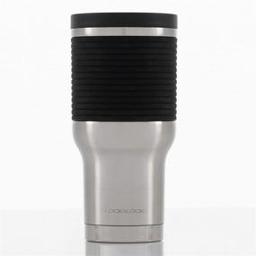 img 4 attached to 🥤 13oz Black LOCK & LOCK Stainless Steel Double Wall Vacuum Insulated BPA-Free Non Toxic Travel Mug for Hot and Cold Beverages