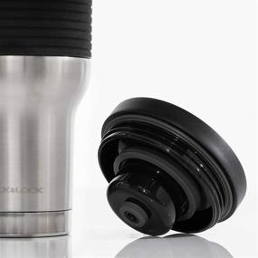 img 1 attached to 🥤 13oz Black LOCK & LOCK Stainless Steel Double Wall Vacuum Insulated BPA-Free Non Toxic Travel Mug for Hot and Cold Beverages