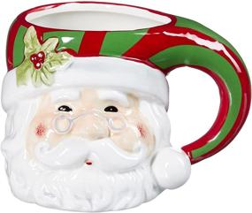 img 3 attached to Certified International 3D Figural Mugs Set - Santa, Snowman, Penguin & Bear: Multicolor 3-D Delight!