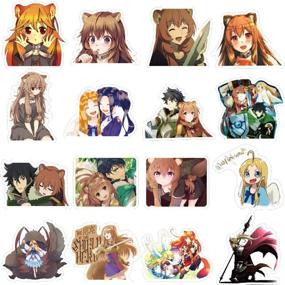 img 1 attached to 50-Piece Pack of Cute Anime Stickers for Laptop, Water Bottle, Phone, Luggage, Skateboard | Fashion Bumper Stickers for Kids, Teens | The Rising of The Shield Hero Design | Suitable for Guitar, Bicycle, Bike, Graffiti Decal