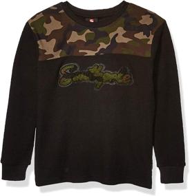 img 3 attached to Boys' Southpole Crewneck Thermal Pattern 👕 Sleeve Apparel at Tops, Tees & Shirts