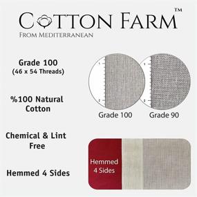 img 2 attached to 🧀 Premium Quality Cheesecloth - Grade 100 Cotton Farm, Ultra Fine, Unbleached, Hemmed Edge, Reusable and Washable; Double or Single Layer - 100% Cotton (2 Pieces - Single Layer)