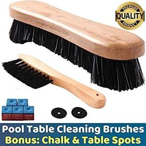 img 3 attached to Enhanced Rail Cleaning Brushes for Billiard Pool Tables - Includes Bonus Cue Chalk Cubes and Pool Table Spot Dot Stickers