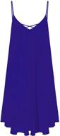 👗 stylish and chic women's clothing: romwe women's spaghetti sundress - sleeveless fashion statement logo
