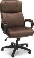 🪑 ofm ess-3081-brn: plush high-back microfiber office chair in brown - luxurious comfort for your workspace логотип