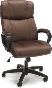 img 4 attached to 🪑 OFM ESS-3081-BRN: Plush High-Back Microfiber Office Chair in Brown - Luxurious Comfort for Your Workspace