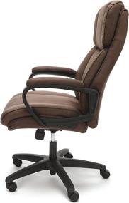 img 2 attached to 🪑 OFM ESS-3081-BRN: Plush High-Back Microfiber Office Chair in Brown - Luxurious Comfort for Your Workspace