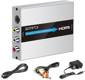 img 4 attached to 📺 SUNNATCH RCA Svideo to HDMI Converter: Upgrade Your Entertainment System with Composite and S-Video + R/L Audio in HDMI Out Converter for N64, DVD, PS2, Xbox (Aluminum)