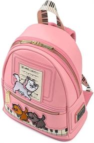 img 2 attached to 🐱 Роскошная сумка Luxe Loungefly Aristocats Piano Kitties: Шикарная женская сумочка с двумя плечевыми ремнями