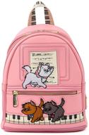 🐱 luxe loungefly aristocats piano kitties shoulder bag: chic womens double strap purse logo