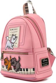 img 3 attached to 🐱 Роскошная сумка Luxe Loungefly Aristocats Piano Kitties: Шикарная женская сумочка с двумя плечевыми ремнями