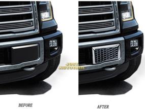 img 3 attached to 🚗 Justautotrim Chrome Bumper Moulding Cover Kit for Ford F150 F-150 Accessories 2015-2017