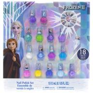 disney frozen 2 - townley girl non-toxic peel-off nail polish set: glitter, opaque colors with nail gems for girls, kids, toddlers (ages 3+), perfect for parties, sleepovers, makeovers - 18 pcs logo