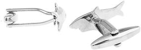 img 2 attached to Silver Shark Lifeguard Cufflinks Wedding