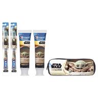 mandalorian manual toothbrushes stand up toothpaste logo