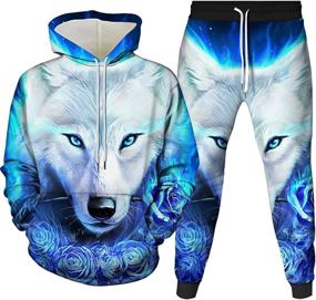 img 3 attached to Honeystore Tracksuits Sweatpants Joggers 301 400 28 YK2JT Outdoor Recreation for Outdoor Clothing
