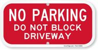 no parking driveway smartsign weatherproof logo