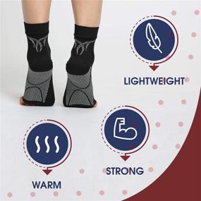 img 1 attached to 🧦 Compression Socks for Plantar Fasciitis with Arch and Ankle Support - Enhanced Foot Care