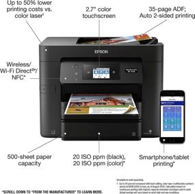 img 1 attached to 🖨️ Epson WF-4730 Wireless Color Inkjet All-in-One Printer with Wi-Fi Direct, Amazon Dash Replenishment Ready (Copier, Scanner)