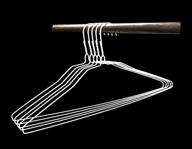 🧦 100 white metal hangers in bulk: premium 18-inch coated steel wire hangers for dry cleaners логотип