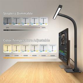 img 2 attached to 💡 Eppiebasic 12W Architect Led Desk Lamp: Dimmable, 6 Color Modes, Extra Bright Table Lamp for Home Office, Auto Dimming Overhead Lighting