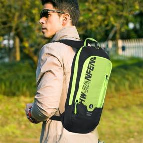 img 3 attached to 🚴 WINDCHASER Cycling Backpack: 10L Waterproof Breathable Bag for Outdoor Travel, Hiking, Biking, Running, Skiing (Green)