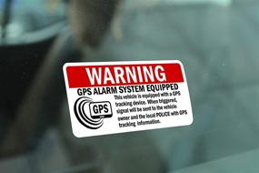 img 2 attached to Anti Theft Vehicle Stickers Tracking Warning