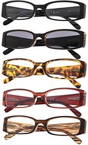 img 4 attached to 👓 Enhance Your Vision with Gr8sight 5-Pack Ladies Reading Glasses & Sunshine Readers for Women