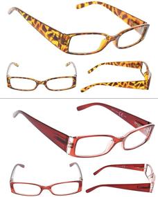 img 3 attached to 👓 Enhance Your Vision with Gr8sight 5-Pack Ladies Reading Glasses & Sunshine Readers for Women