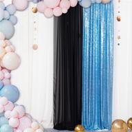 🎉 stunning baby blue sequin backdrop - perfect for photo booths, christmas & events - 2ftx7ft logo