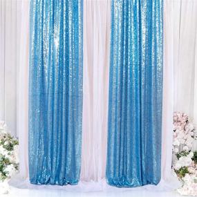 img 3 attached to 🎉 Stunning Baby Blue Sequin Backdrop - Perfect for Photo Booths, Christmas & Events - 2FTx7FT