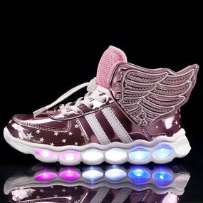 img 3 attached to 👟 BFOEL Waterproof Breathable Colorful Girls Sneakers - Shoes and Athletic Footwear