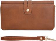 👛 wozeah women's pu leather rfid large capacity long wallet clutch handbag credit card holder organizer ladies purse logo