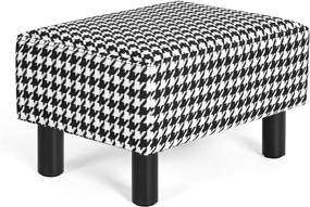 img 4 attached to Deco Ville Rectangle Footstools Ottomans Furniture in Accent Furniture