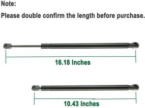 img 3 attached to 💪 Pair of Gas Spring Shock Bonnet Hood Lift Supports for BMW E70 E71 X5 X6 2008-2013