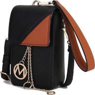 mkf collection crossbody cellphone purse women's handbags & wallets logo