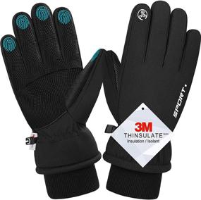 img 4 attached to 🧤 Winter Touchscreen Gloves: Cold Weather Windproof Thermal Gloves for Running, Cycling, and Outdoor Activities - Unisex