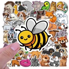 img 1 attached to 🐾 Nature Animal Sticker Pack: 50PCS Cute Animal Waterproof Stickers - Ideal Gift for Kids, Teens, and Adults - Suitable for Water Bottles, Notebooks, Skateboards, Suitcases, and Guitars