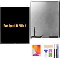 📱 lcd display for ipad 5 9.7&#34; 2017 / ipad air 1st screen replacement kit | a1822 a1823 / a1474 a1475 a1476 lcd panel repair parts with free screen protector+tools logo