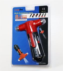 img 4 attached to Danny's World Precision 8 in 1 Multi-End Screwdriver Tool: The Ultimate Compact Companion with Emergency LED Flashlight & Glass Break Tool