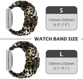 img 2 attached to Ремешок для часов URU Shield Scrunchie, совместимый с Fitbit Versa/Versa 2/Versa Lite/Versa SE/легкий дышащий ремешок для часов Сменный браслет Аксессуары для женщин и Amp